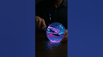 Cutting a Glowing Neon Orb in Half (Hyper-Realistic ASMR) #arsm #hyperrealism #satisfying