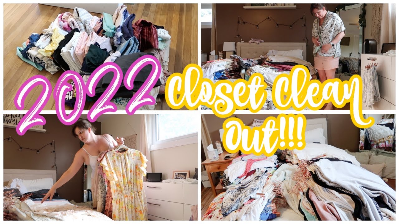 CLOSET CLEAN OUT | 2022 CLOSET CLEAN OUT | CLEANING AND DECLUTTERING MY ...