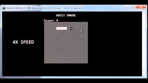 ASCII Snake Demonstration