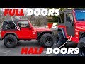 Jeep TJ Half Doors VS Full Doors