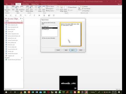 How to create a a report using report wizard