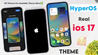 Xiaomi HyperOS Real iOS 17 Themes ✅ iPhone Theme in HyperOS Also Working in Miui 14 | You Should Try