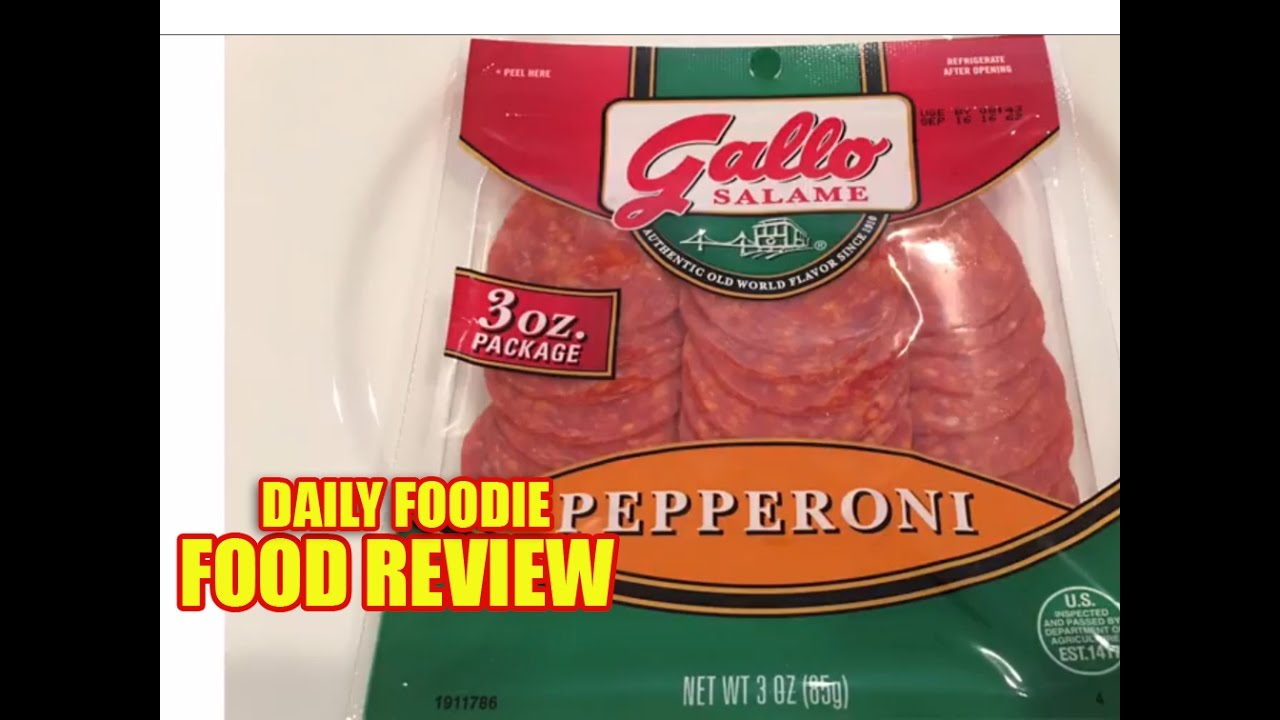 Gallo Sliced Pepperoni Review Salame 3 oz. Package Unwrapping 
