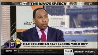 ESPN FIRST TAKE | Stephen A. Smith SURPRISED by Max Kellerman says LeBron 'sold out'
