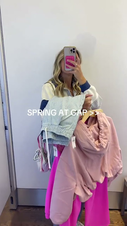 Spring at Gap  Everything I tried on is 🔗ed on my LTK!!#springclothes #springfashion #tryon
