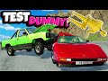 RACING Cars with Test Dummies Down a Destruction Track in BeamNG Drive Mods!