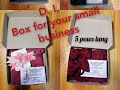 How i make my packaging box for my small business  easy box making 5 pesos only