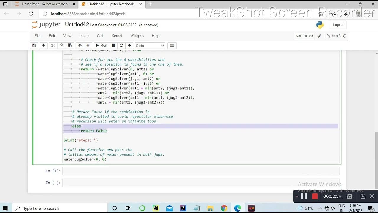 Water jug problem in Python implementation #AI_with_python ...