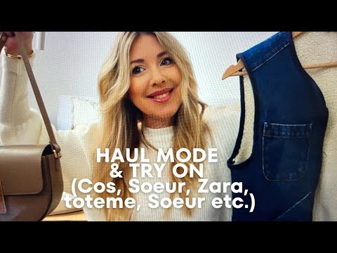 HAUL MODE & TRY ON - FASHION HAUL WINTER (Soeur, Cos, Zara, Adidas, Toteme, Atelier Auguste etc..