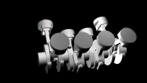 V8 engine animation