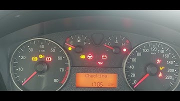 Fiat Stilo 1.6 16v Abs failure, car security, engine fault, check light on, padlock on video 1