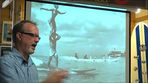 Dan Parker at the Texas Surf Museum         July 1...