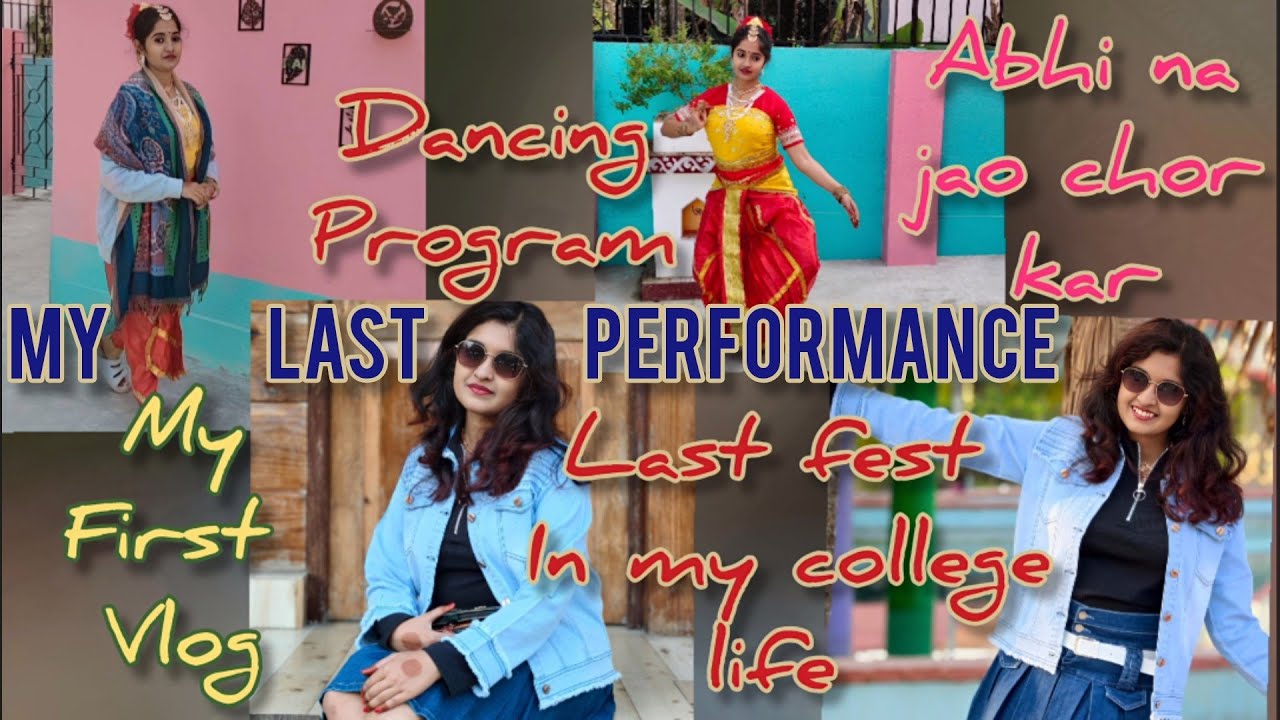 My first vlog | Last fest in my college life | My dancing performance 😁 | Daily vlog @Raiworld73 