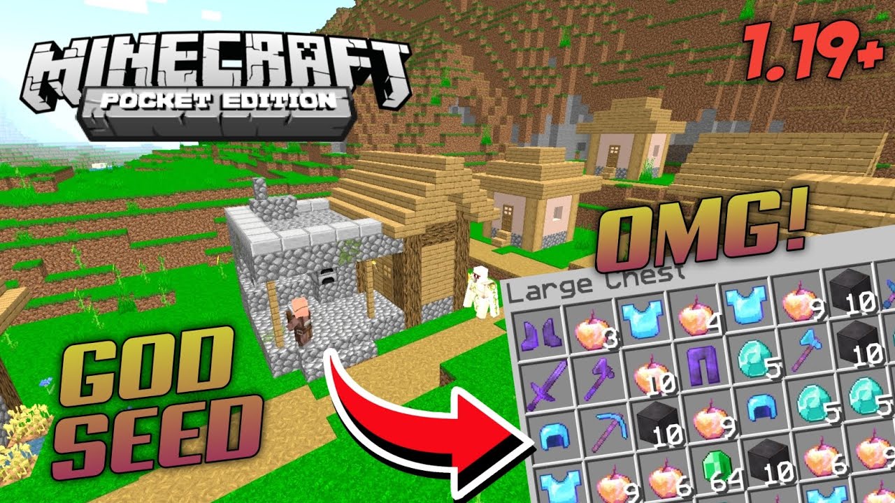 🔥(GOD SEED) Mincraft bedrock and pocket edition seed 1.19+ mincraft