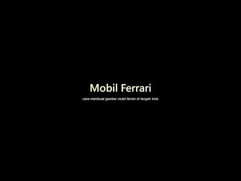 Membuat Gambar Mobil Ferrari