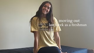 last week as a college freshman *moving out*