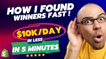 How I Found A $10k/Day Shopify Product In 5 Minutes! #productresearch