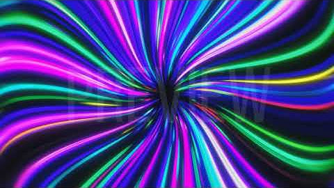 Neon Cyberpunk Multicolored Glowing Whirling Light Trails (seamlessly looping animated background)