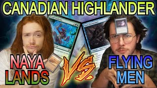 CANADIAN HIGHLANDER, Naya Lands VS Flying Men | Magic The Gathering Deck Showcase!