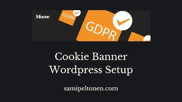 Moove Agency Cookie Plugin Settings | WordPress | 2022