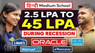 From 2.5 LPA to 45 LPA in RECESSION 2023  | How She Cracked 6 Offers During Mass Layoffs