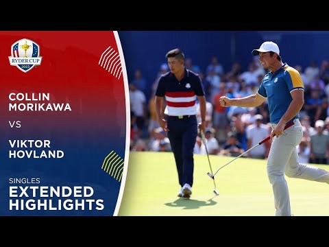 Collin morikawa vs viktor hovland extended highlights | 2023 ryder cup