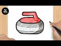 #955 How to Draw a Curling Stone - Easy Drawing Tutorial