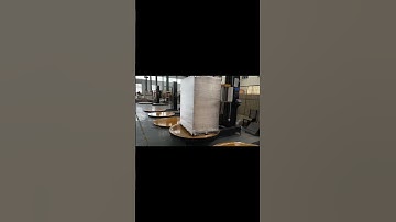 Pallet wrapping machine with scale,Stretching film pallet wrapper with weigher #palletwrapper