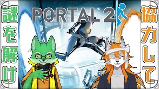 2匹で不思議なゲートを操り謎を解け！！【PORTAL2】