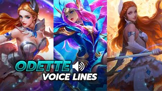 Odette Voice lines & Title - Old Odette, Revamp and Mermaid Princess #MobileLegends