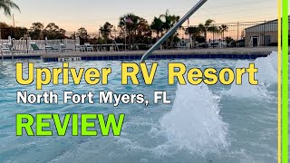 RV LIVING | FORT MYERS FL UPRIVER RV RESORT REVIEWBUCKINGHAM FARMSBOATHOUSE TIKI BAR & GRILL EP101