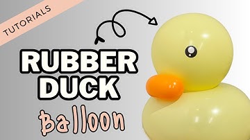 How to make a Cute Yellow Rubber Duck Balloon Twisting Tutorials 小黃鴨扭氣球教學