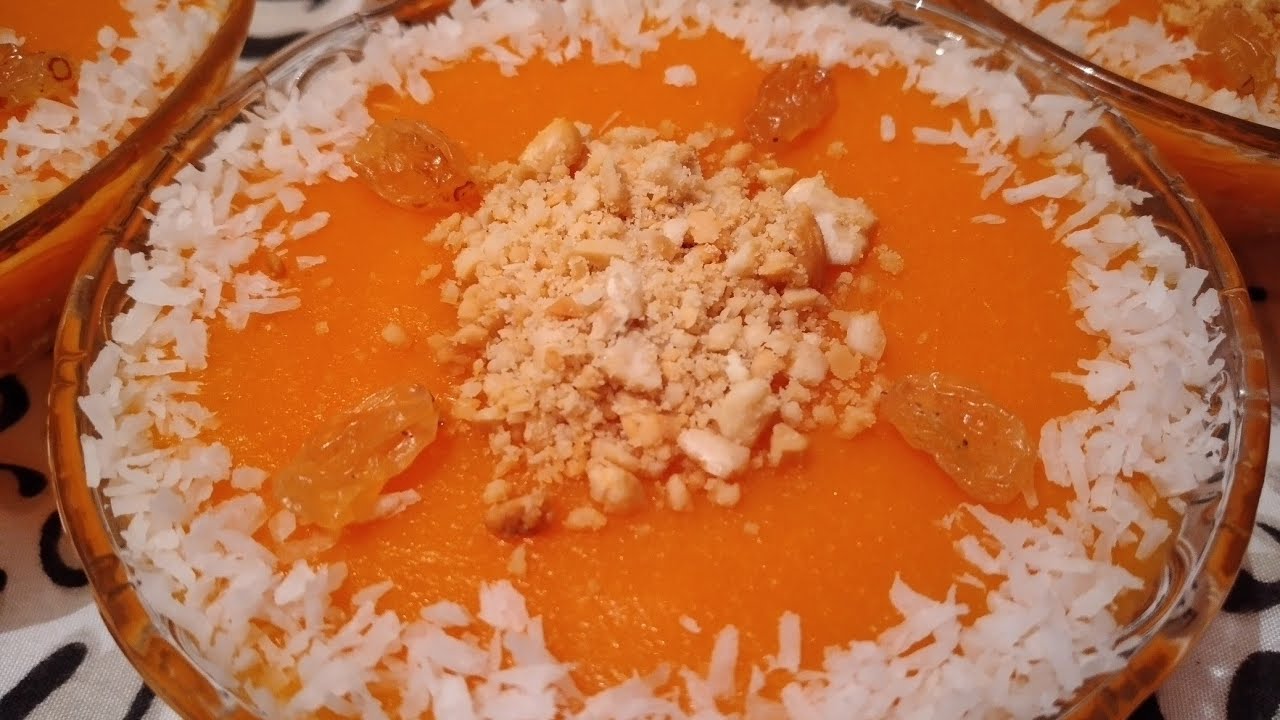 مهلبية البرتقال بالجزر احلى تحلية في خمس دقايق وبأقل تكاليف