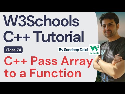 C++ Tutorial • C++ Pass Array to a Function • W3Schools • Object Oriented Programming using C++ Tuto