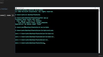 170 Flask Tutorial 8 Templates Passing Data