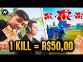 BAK DESAFIOU O TWO9! A CADA KILL ELE GANHA R$50,00