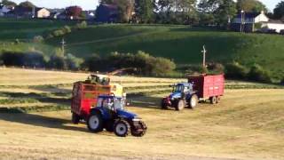 Gerry Higgins cutting silage 2010