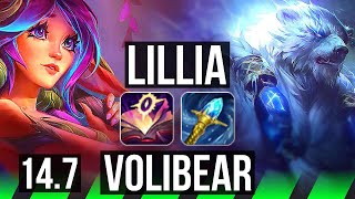 LILLIA vs VOLIBEAR (JGL) | 7/1/12, 1400+ games | NA Master | 14.7