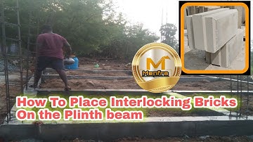 How to Place Interlockingbricks on Plinth beam #Menfra_GOC #Interlockingbricks