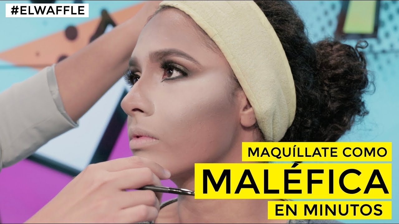 Maquillaje de Maléfica en minutos - #ElWaffle