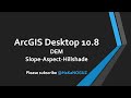 ArcGIS Desktop Tanıtımı (DEM'den Slope, Aspect ve Hillshade Oluşturmak) / Introduction to Arcmap