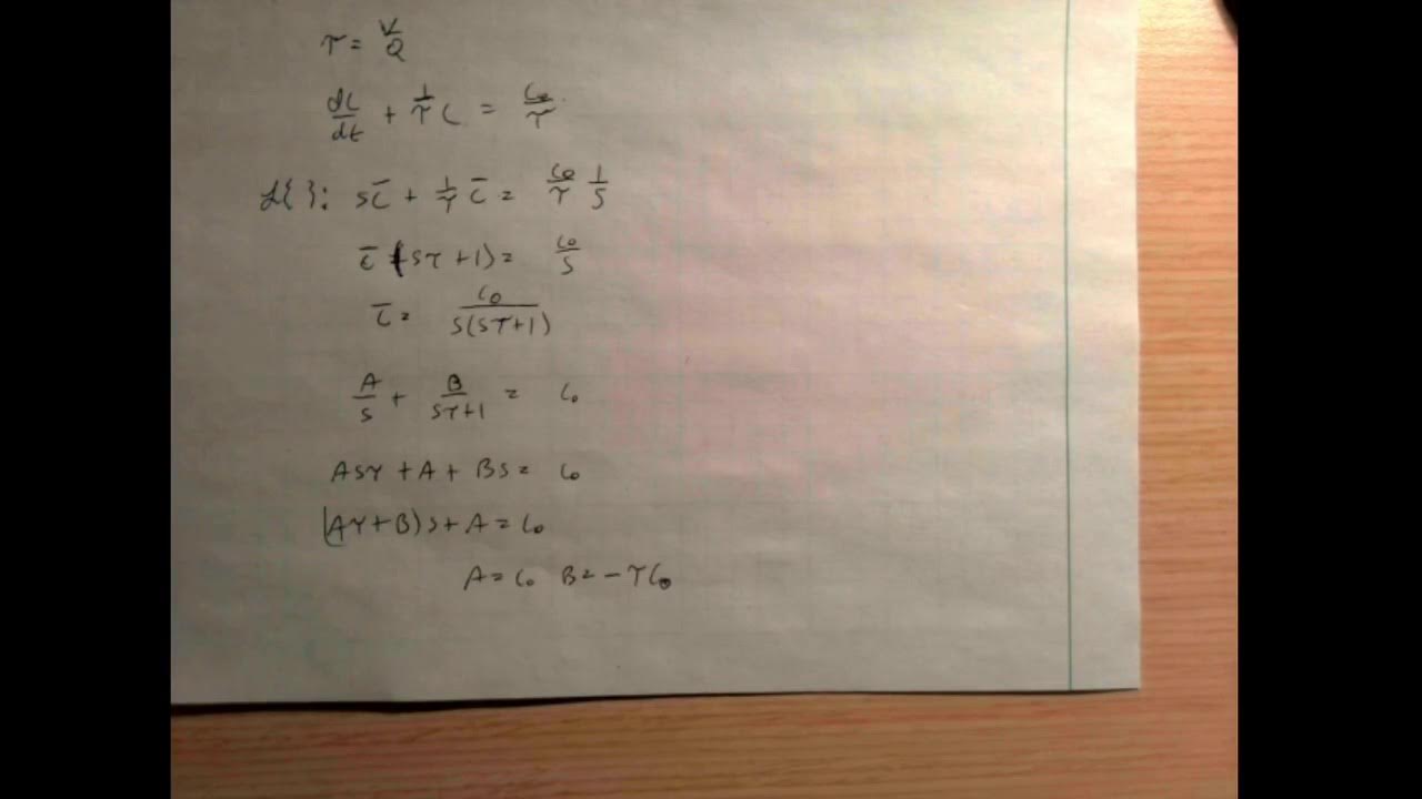 Exit Age Distribution Derivation for a CSTR Using a Step Input Tracer