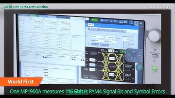 Signal Quality Analyzer-R MP1900A PAM4 Solution