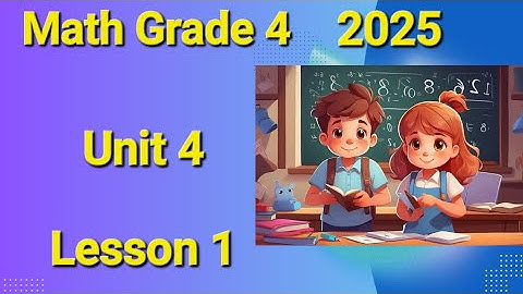 Math Grade 4 First Term 2025 Unit 4 Lesson 1 Finding Perimeter
