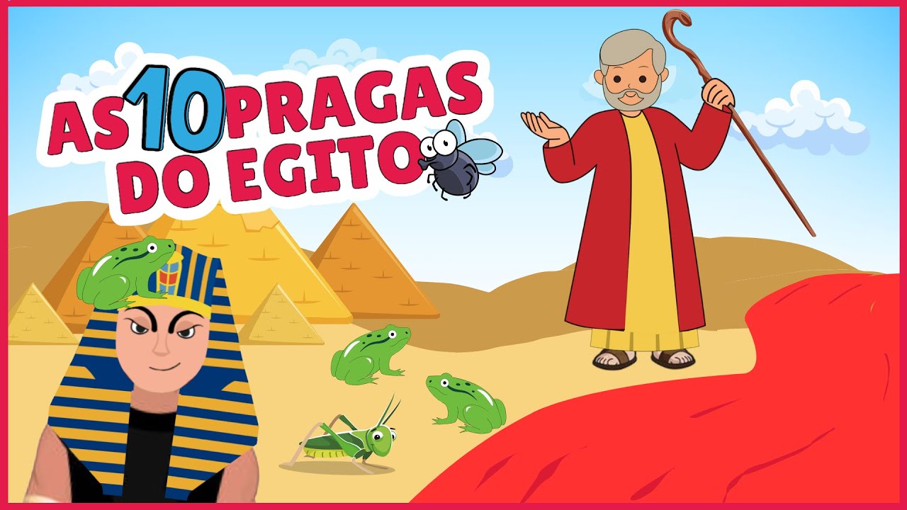 História de Moisés Infantil: Parte 3 - A Sarça Ardente / As 10 pragas do Egito #26