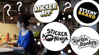 Comparing sticker manufacturers ❖ StickerApp, Sticky Brand, Sticker Ninja, or Rockin' Monkey