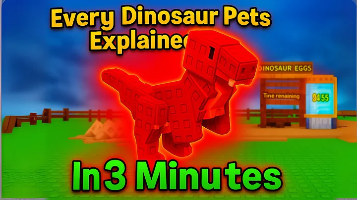Every Dinosaur Pet Explained in 3 Minutes! | Grow a Garden Prehistoric Event