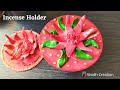 How do you make a clay Incense holder/How do you make homemade incense holder/Agarbatti holder