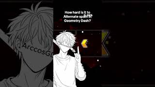 How Hard is it to alternate spam in geometry dash? #geometrydash #zoink #gd