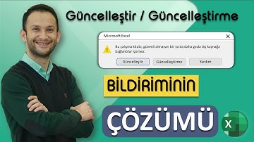 MS Excel Güncelleştir/Güncelleştirme Bildiriminin Çözümü